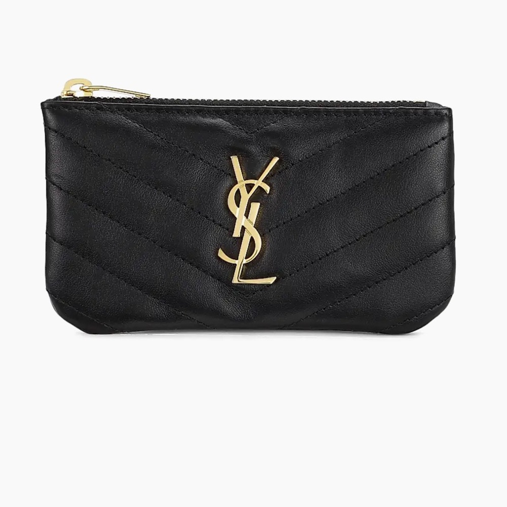 Saint Laurent
Monogram Matelasse Leather Zip-Around Wallet